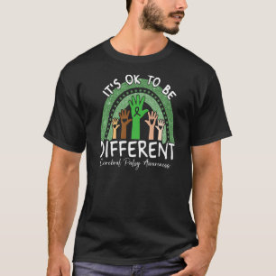 It's Ok To Be Different Cerebral Palsy Awareness T-Shirt