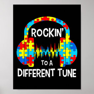 It's Ok To Be Different Cool Autism Awareness Game Poster