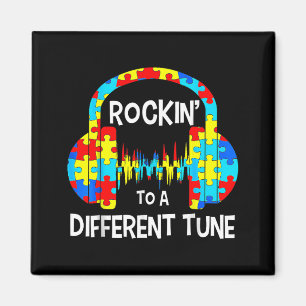 Its Ok To Be Different Cool Autism Awareness Gamer Magnet