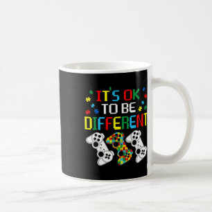 Its Ok To Be Different Game Boys Autism Awareness  Coffee Mug