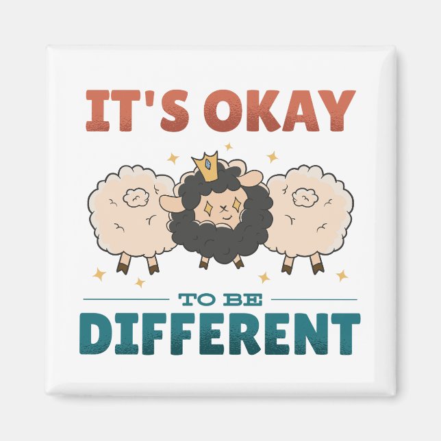 It's OK to be different Invitation Magnet (Front)