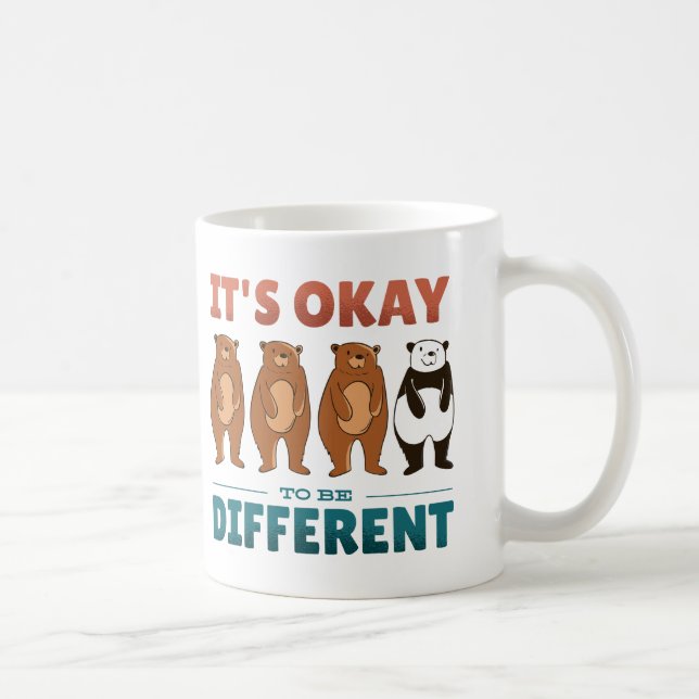 It's OK to be different Invitation Napkins Coffee Mug (Right)