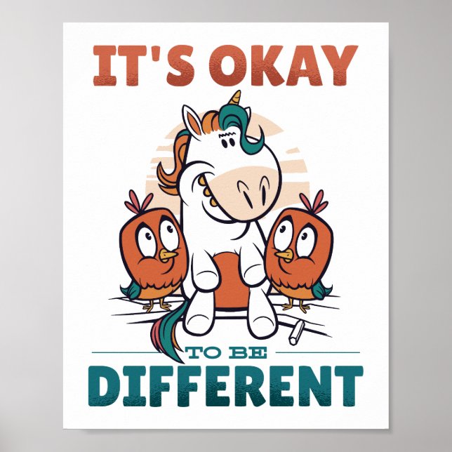 It's OK to be different Invitation Poster (Front)
