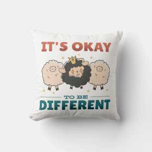 It's OK to be different Invitation Throw Pillow