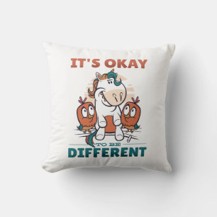 It's OK to be different Invitation Throw Pillow