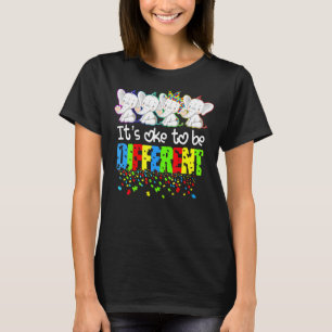 It's Ok To Be Different Puzzle Elephant Autism Awa T-Shirt