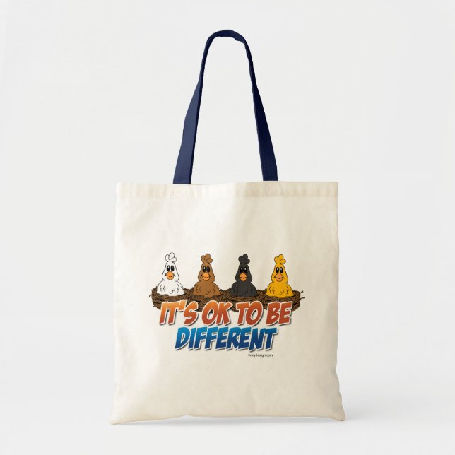 It's OK To be Different Tote Bag (Front)
