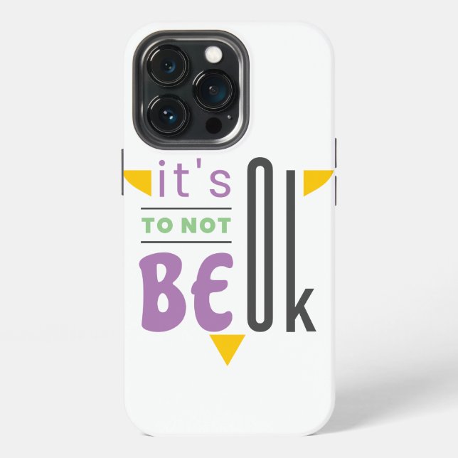 It's ok to not be ok iPhone case (Back)