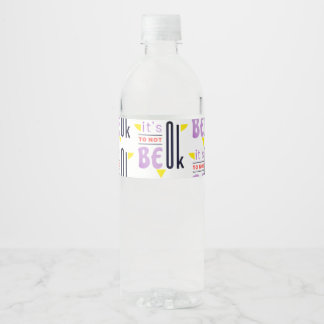 It's OK to not be OK Water Bottle Label