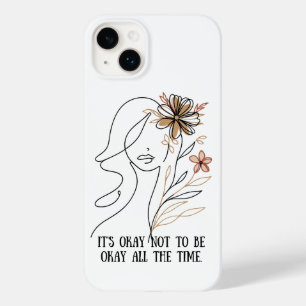 It's okay not to be okay - Self-acceptance quote w Case-Mate iPhone 14 Plus Case