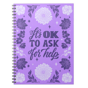 "It's Okay to Ask for Help" Journal
