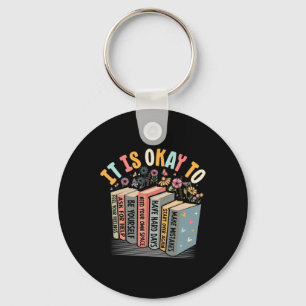 It's Okay To Ask For Help Mental Health School Cou Keychain