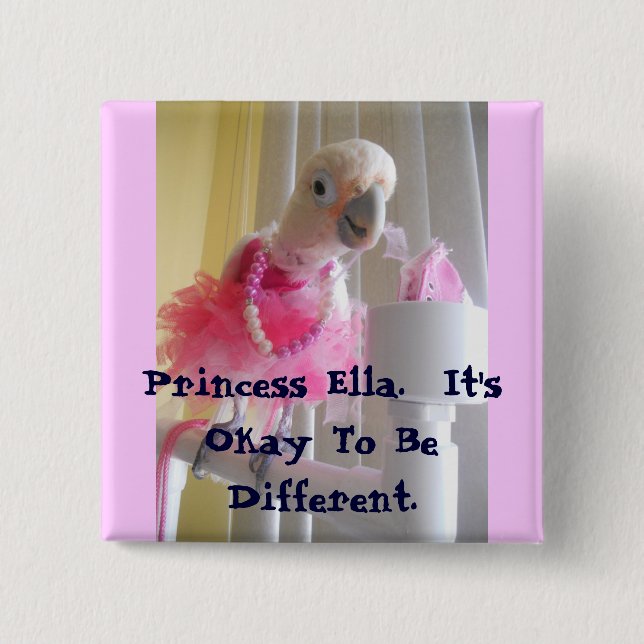 It's Okay To Be Different 2 Inch Square Button (Front)