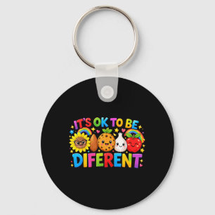 Its Okay to Be Different Autism Awareness Day Keychain