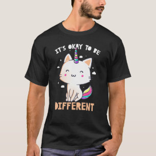 It's Okay To Be Different Cute Unicorn Tee