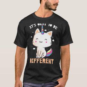 It's Okay To Be Different Cute Unicorn   Tee