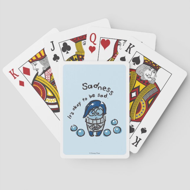 It's Okay To Be Sad Playing Cards (Back)