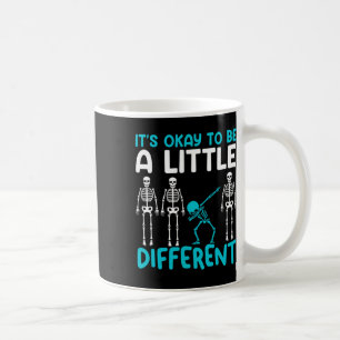It's Okay To Different Teal Tourette Syndrome Awar Coffee Mug