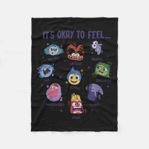 It's Okay To Feel All The Feels  Fleece Blanket