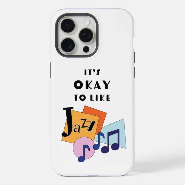 It's Okay to Like Jazz V.2 iPhone Case (Back)