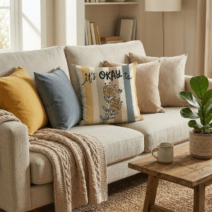 It's Okay To Make Mistakes Throw Pillow