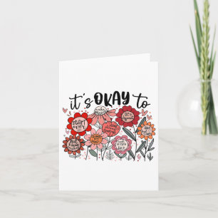 Its Okay To Make Sense Mistakes Mental Health Awar Card