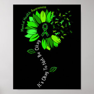 It's Okay To Not Be Okay Mental Health Awareness R Poster