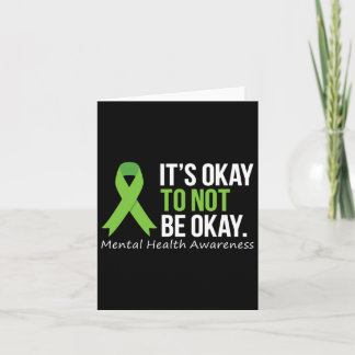 Its Okay To Not Be Okay Mental Health Awareness Ri Card