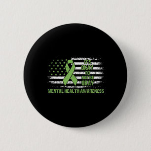 Its Okay To Not Be Okay Us Flag Mental Health Awar 2 Inch Round Button