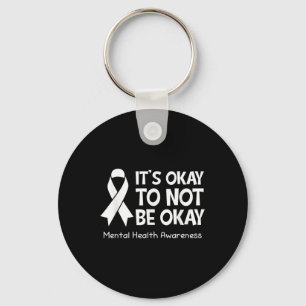 Its Okay To Not Be Okay Us Flag Mental Health Awar Keychain