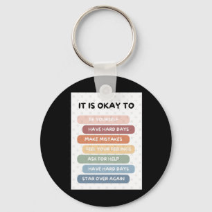 It's Okay To Png Digital Design Keychain