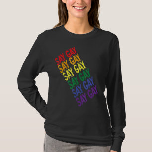 It's Okay To Say Gay Stay Proud Lgbtq Florida Prid T-Shirt