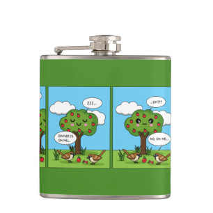It's on Me... Comic Hip Flask