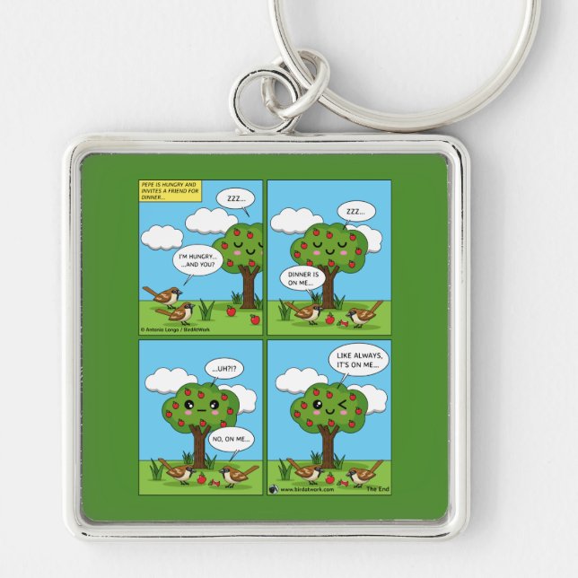 It's on Me... Comic Keychain (Front)