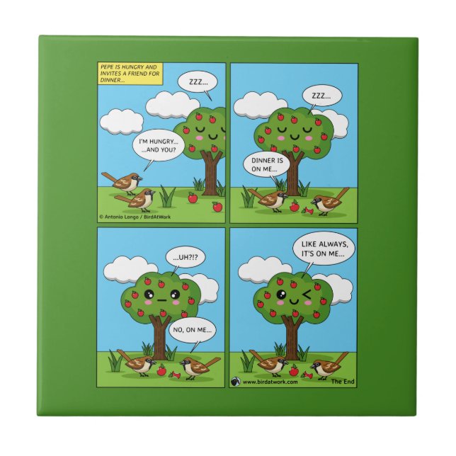 It's on Me... Comic Tile (Front)