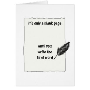 It's only a blank page...