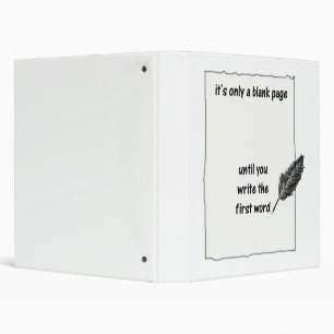 It's only a Blank Page Binder