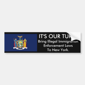 IT'S Our Turn, New York. Bumper Sticker