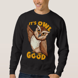 It's Owl Good Bird Joke Night Owl Sweatshirt