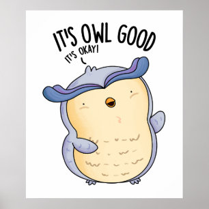 It's Owl Good Funny Bird Pun Poster