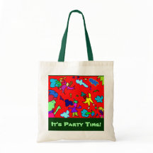 "It's party time!" - cotton bag