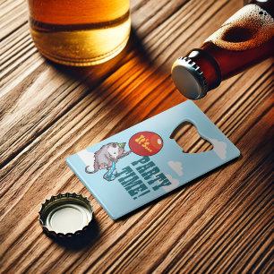 It's PARTY TIME! Floating Opossum Balloon Possum Credit Card Bottle Opener