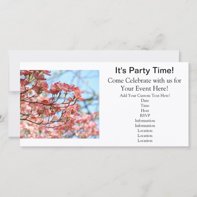 It's Party Time! Invitations Come Celebrate (Front)