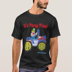 It's Party Time Shirt with Balloon Clown in Car