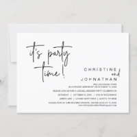 It's Party time, Wedding Elopement Dinner Party