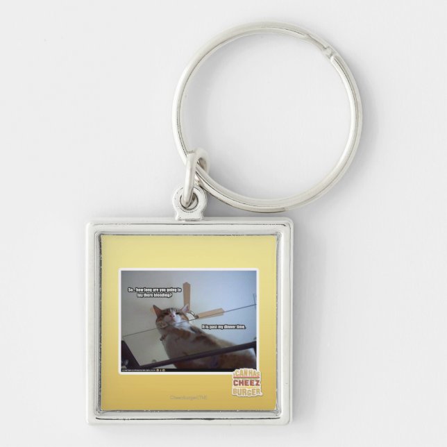It's past my dinner time keychain (Front)