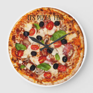 It's Pizza Time!! Large Clock