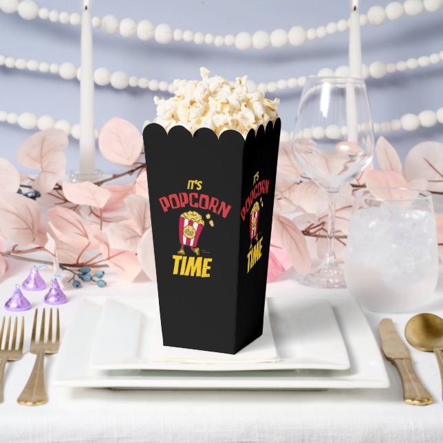 It's Popcorn Time Funny Favor Box (Wedding)