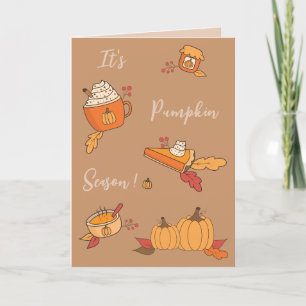 It's Pumpkin Season Fall Greeting Card