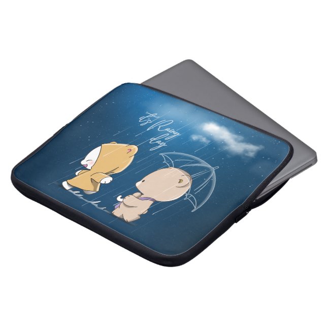 It's rainy day | 15" laptop sleeve (Front Top)